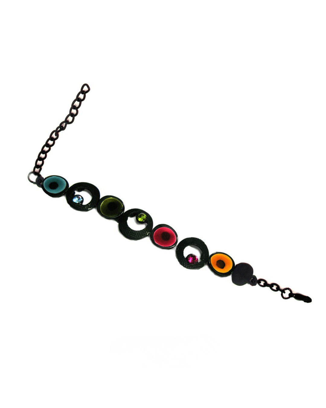 PULSERA COLECIÓN BLACK MATE CON INCRUSTACIONES DE CRISTAL