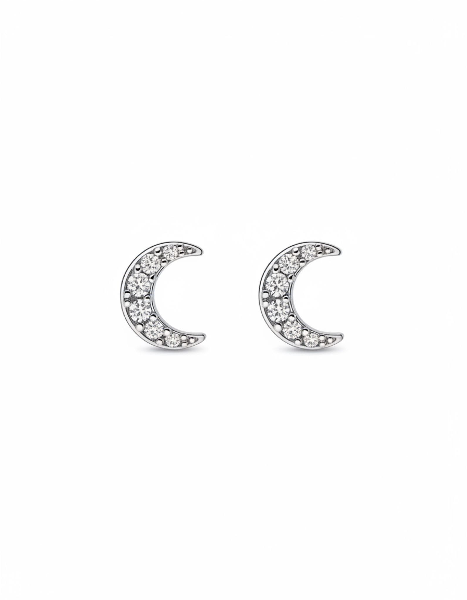 PENDIENTES MARELA MINI LUNA DORADOS Y PLATEADOS - Imagen 2