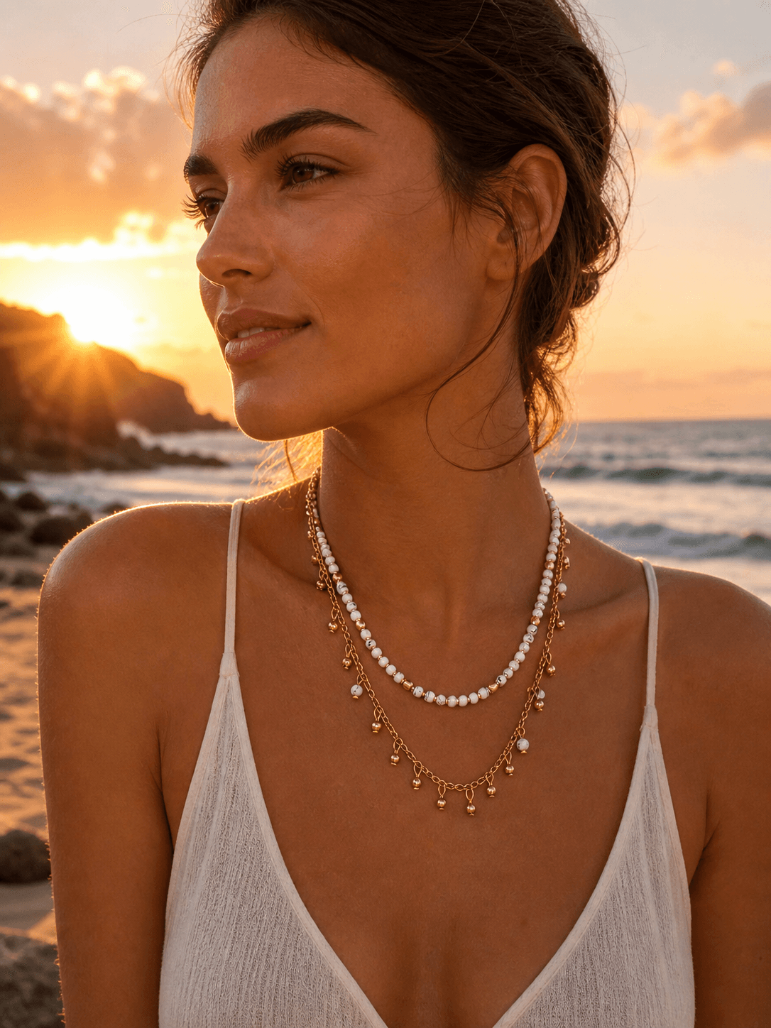 collar “tamarÁn” blanco – colecciÓn raÍces