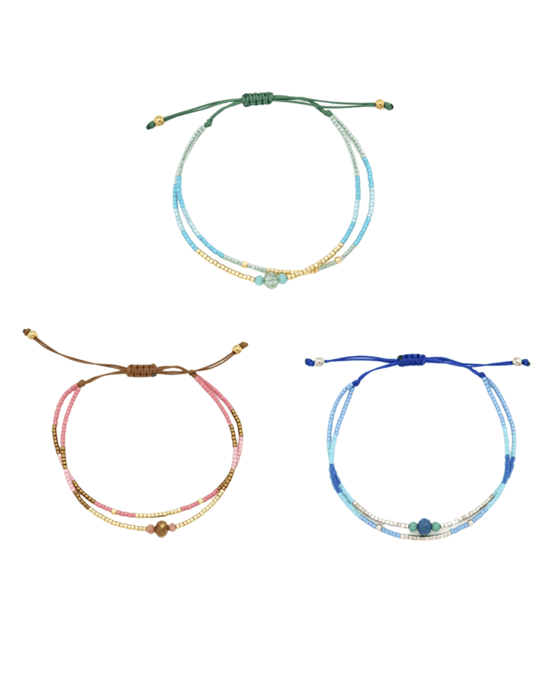 pulseras ajustables “maga” – colecciÓn raÍces azul