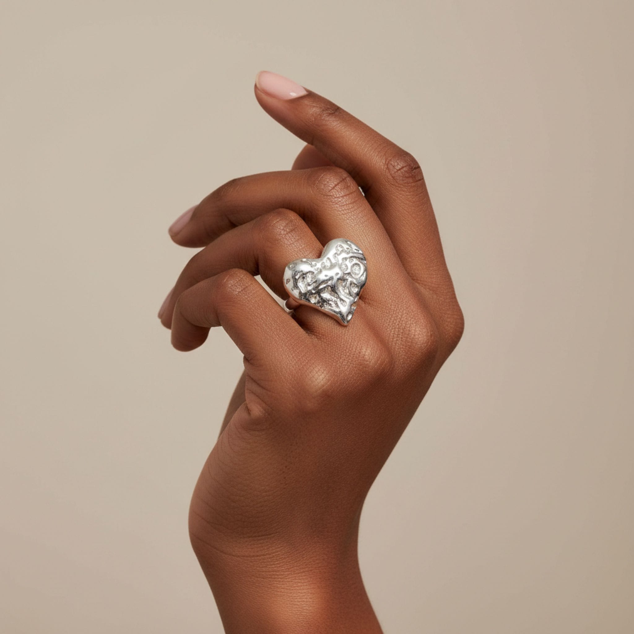 colecciÓn raÍz canaria – anillos de acero inoxidable plateados