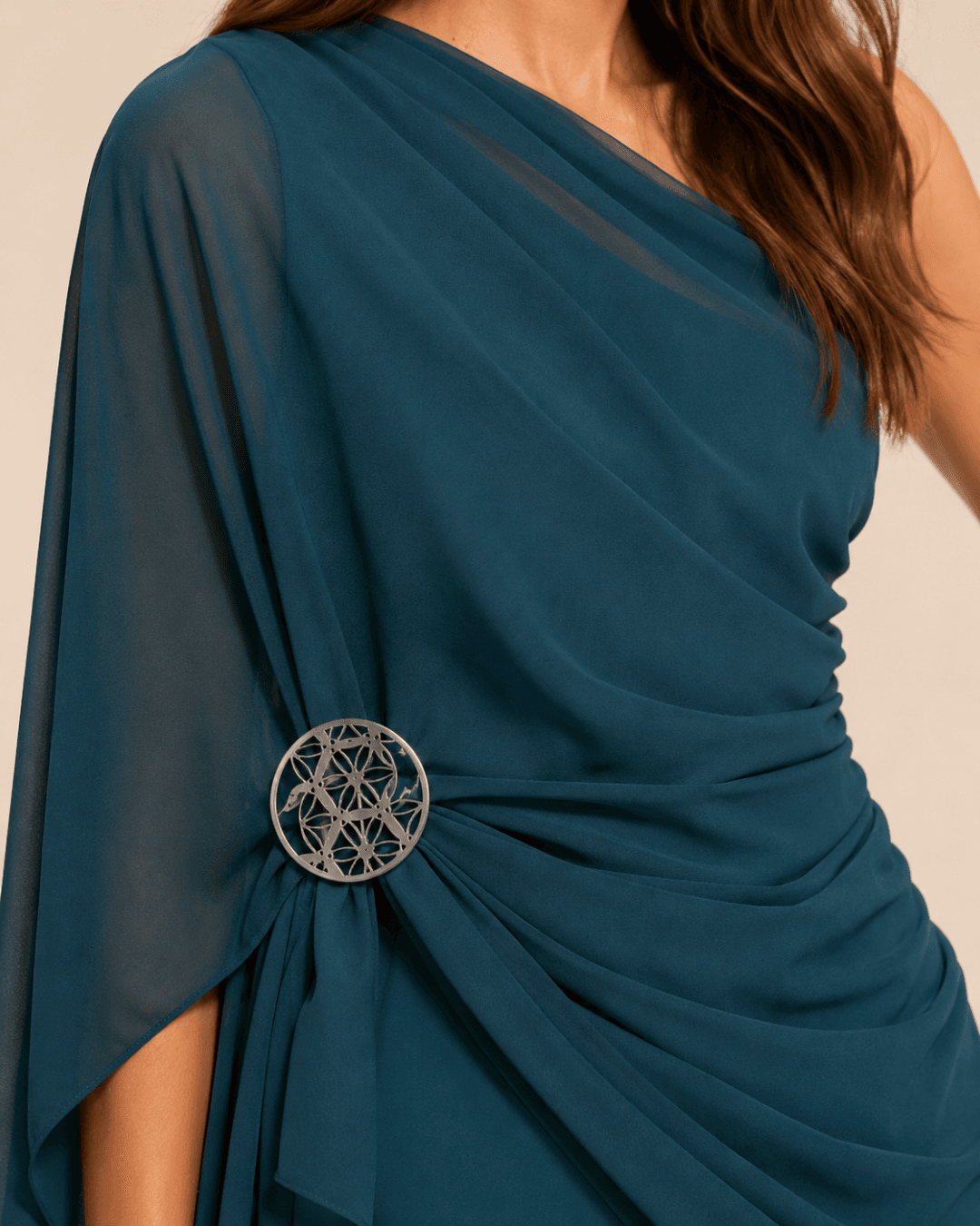 agujón / broche estudio de lúnulas baño de plata ras®