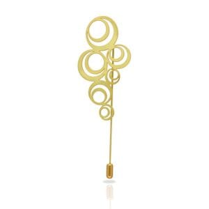agujón / broche adele – baño de oro y baño de plata ras®