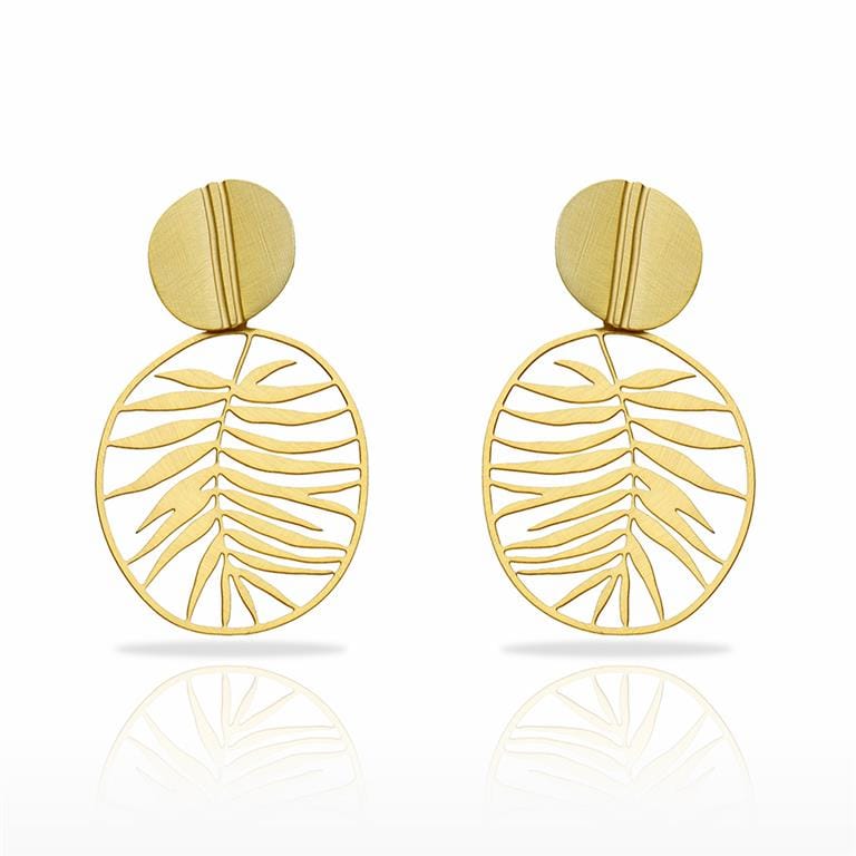 pendientes tropic baño de oro ras®
