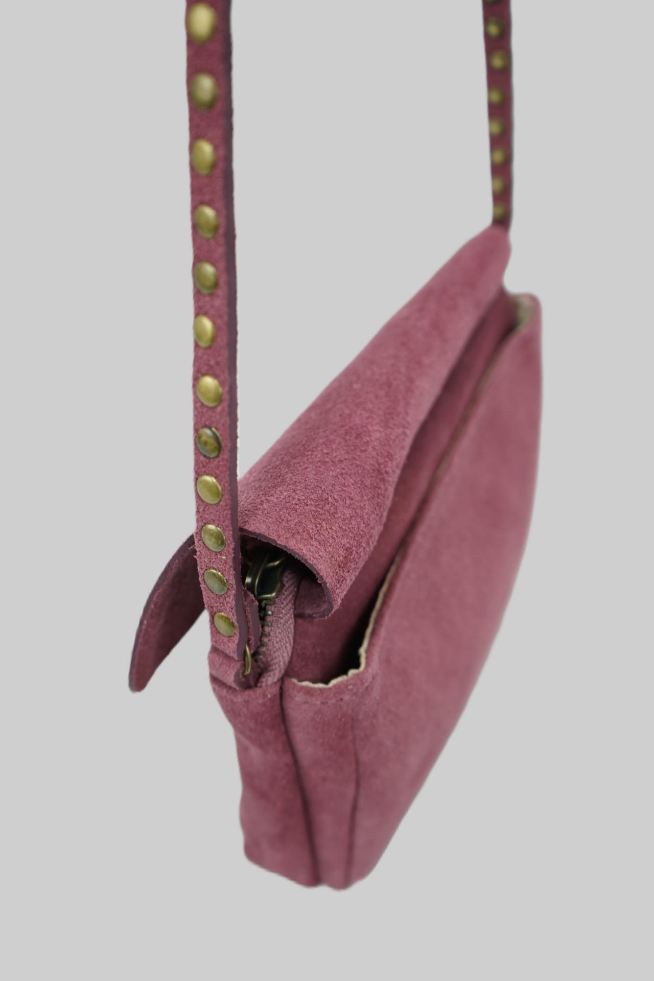 bolso bandolera de serraje hidrofugado
