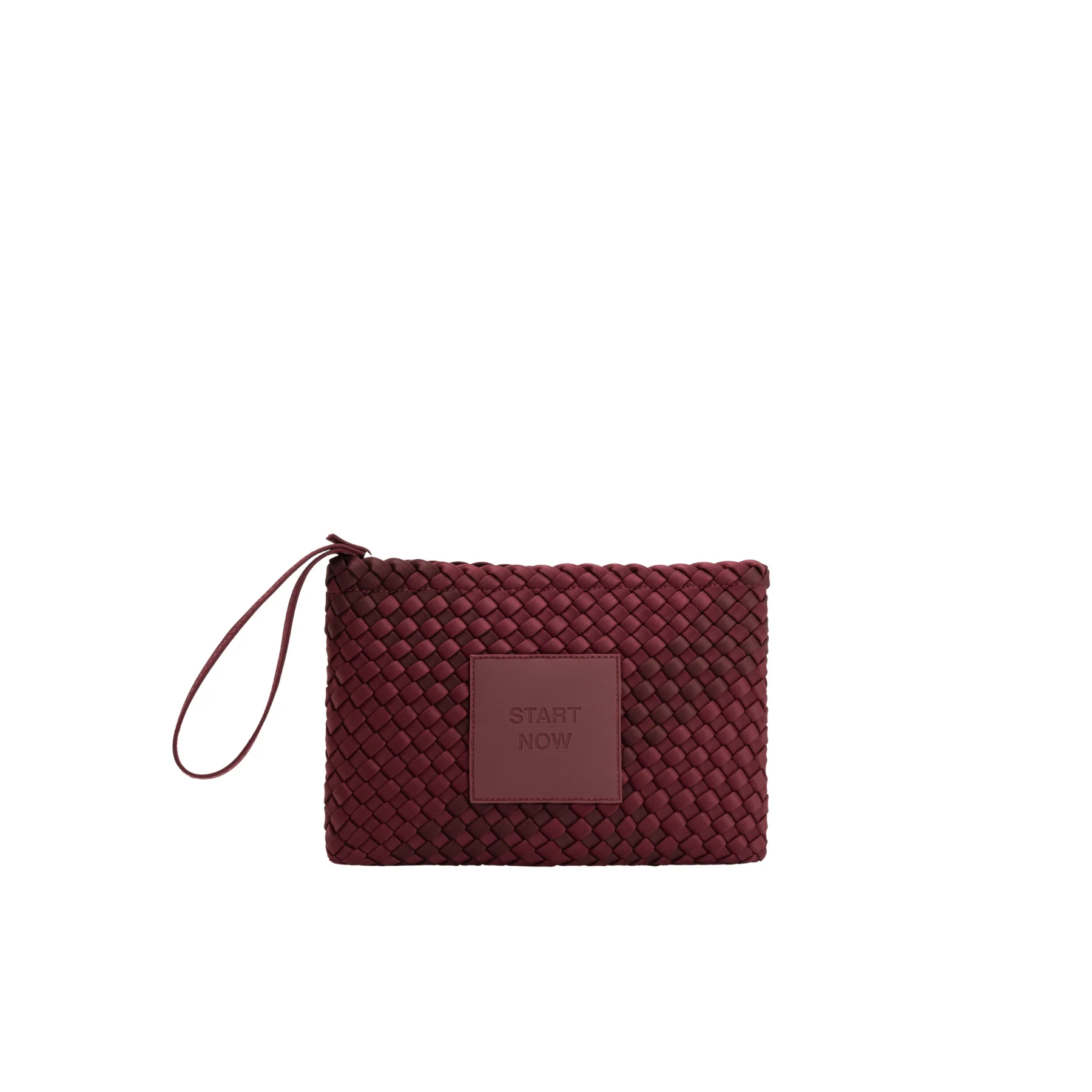 bolso start now granate de verb to do – neopreno trenzado l sylvia