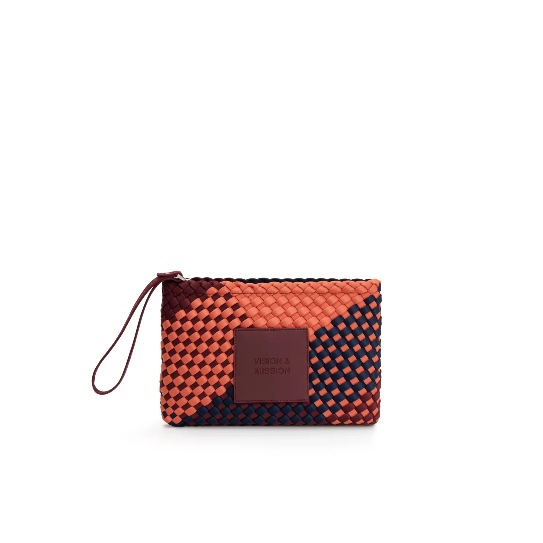bolso vision and mission naranja de verb to do – neopreno trenzado