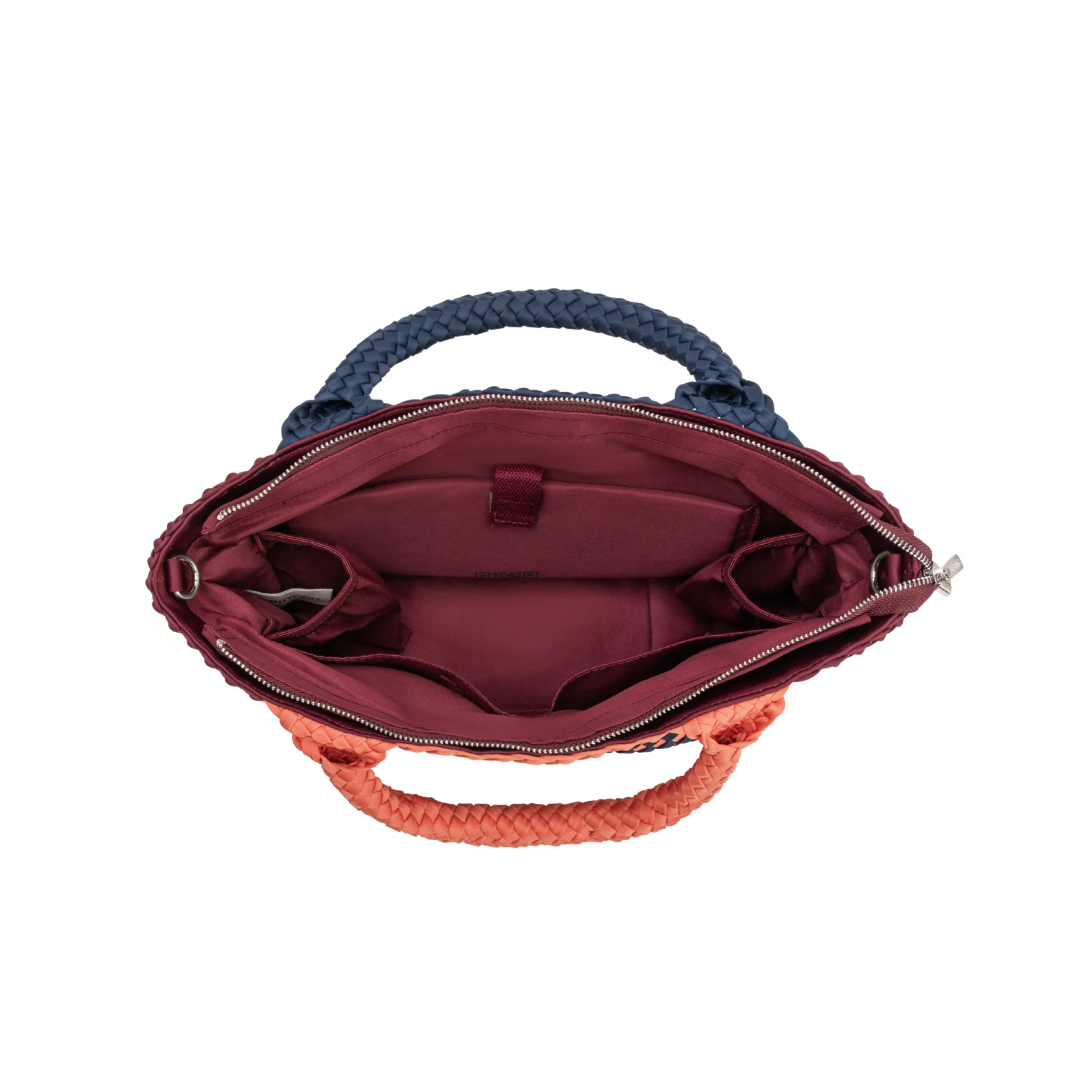 bolso vision and mission naranja de verb to do – neopreno trenzado