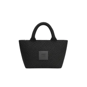 bolso rise up negro de verb to do – neopreno trenzado
