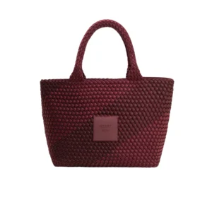 bolso start now granate de verb to do – neopreno trenzado l sylvia