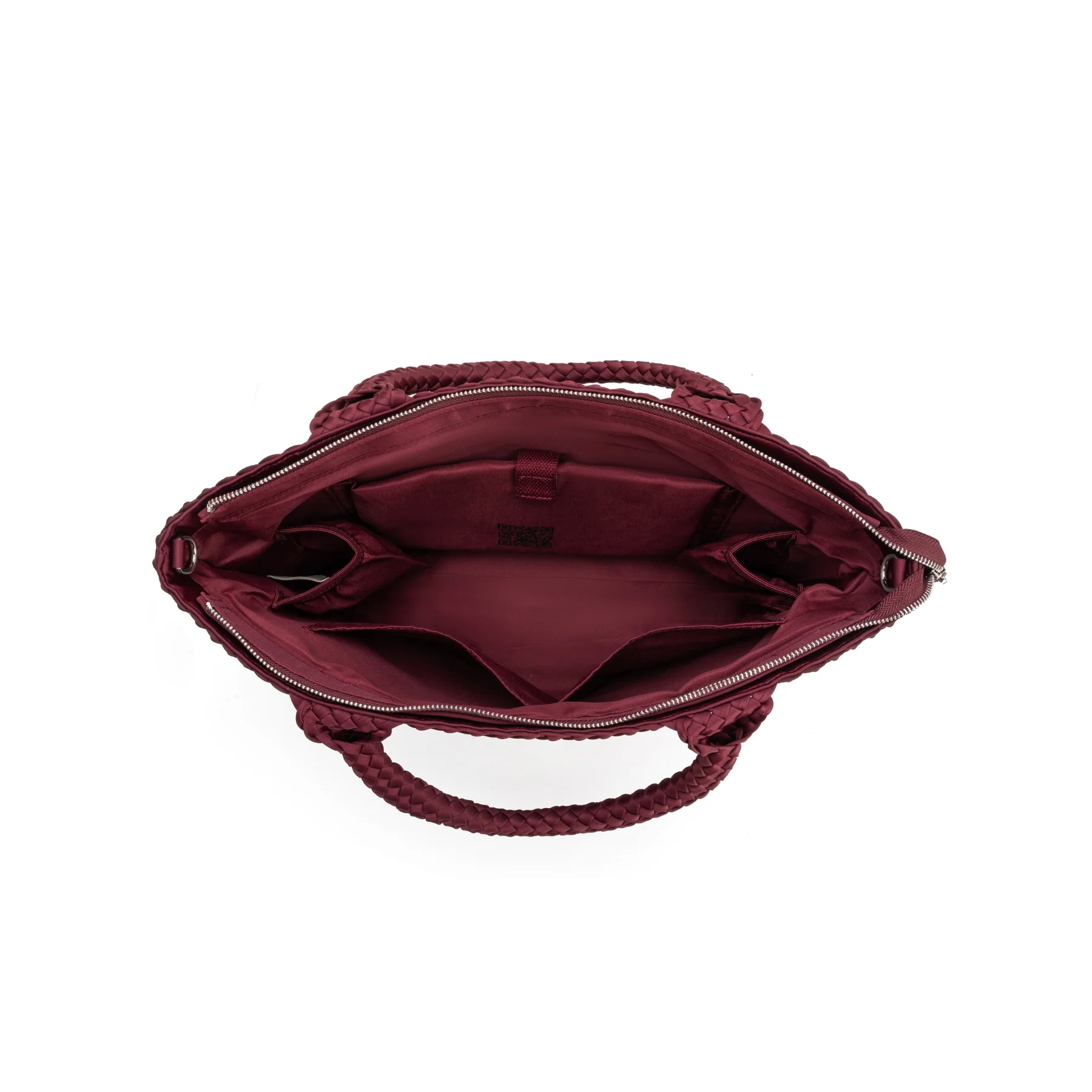 bolso start now granate de verb to do – neopreno trenzado l sylvia